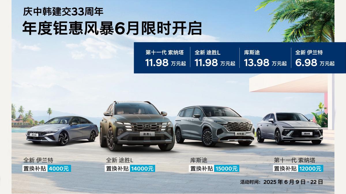 全新伊兰特6.98万起+置换补贴 北京现代打响销量反击战