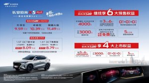 欧尚X5 PLUS携欧尚X5经典款正式上市，售价区间8.89万-11.49万