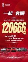 一汽奔腾2023累计销售量达到120666辆，同比增长59.4%