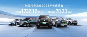 全年实现九大增长 长城汽车2023年营收1,732亿元 创历史新高