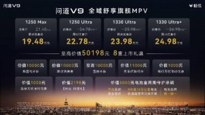 19.48万起 华为增程+后轮转向 极狐问道V9正式上市
