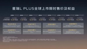 限时10.97万起 星瑞L PLUS打破合资B级家轿价值壁垒